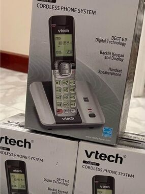 VTech CS5119-2 DECT 6.0 Expandable Cordless Phone System Gray 735078036506 NEW